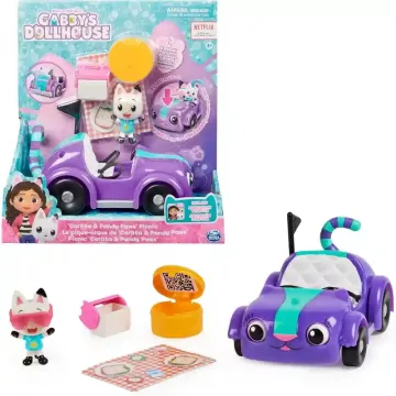   Gabi babaháza: Carlita autó Pandi figurával, Gabby's Dollhouse