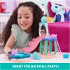 Gabi babaháza: Medencés parti Gabi és Szirénke figurákkal, Gabby's Dollhouse