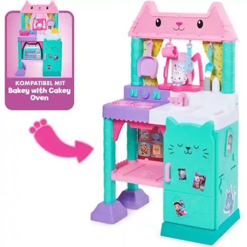 Gabi babaháza: Süti életnagyságú interaktív játékkonyhája