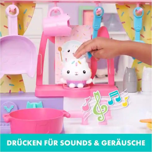 Gabi babaháza: Süti életnagyságú interaktív játékkonyhája