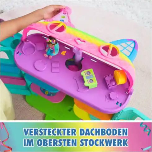 Gabi babaháza: Gabi nagy interaktív szivárványos babaháza, ünnepi ház