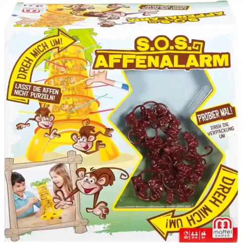 Mattel Games - Bukfencező majmok ügyességi társasjáték