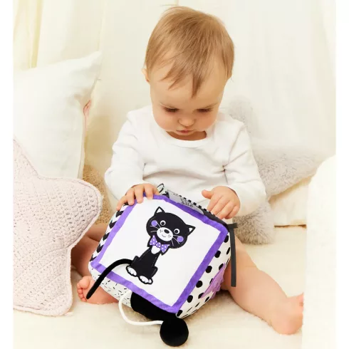 GaGaGu plüss készségfejlesztő kocka 15 cm