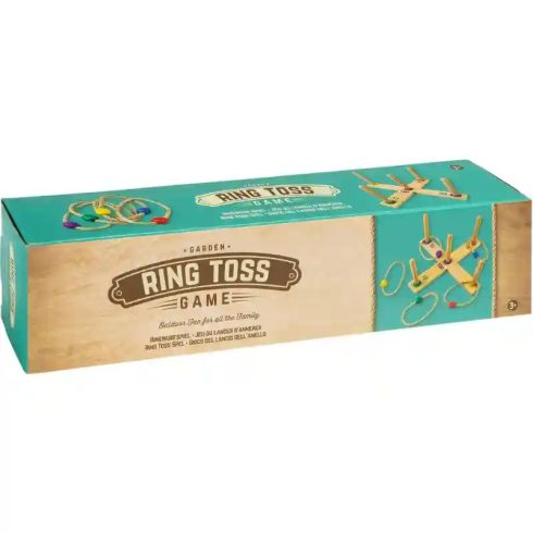 Ring Toss karikadobáló társasjáték fából