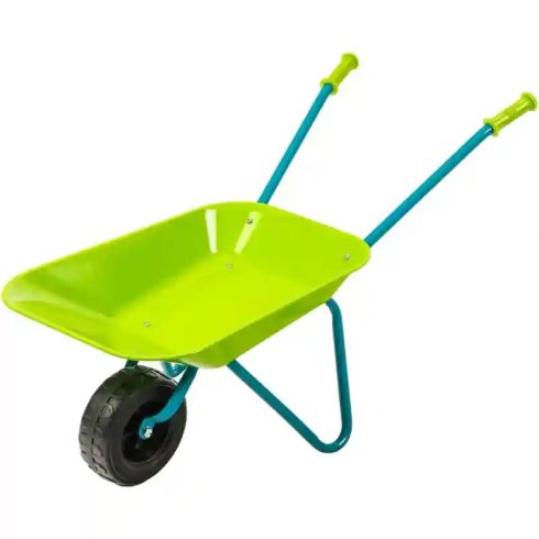 Játék fém talicska fém kerti szerszámokkal