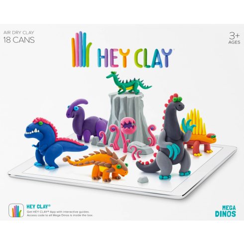 Hey Clay - "Mega dinók" színes gyurma készlet