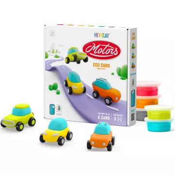 Hey Clay - Eco autók színes gyurma készlet