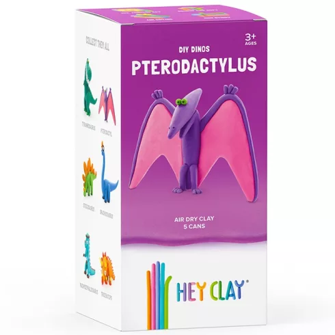 Hey Clay - "Pterodaktilusz dinó" színes gyurma készlet