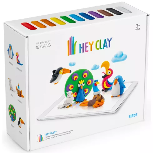 Hey Clay - "Madarak" színes gyurma készlet