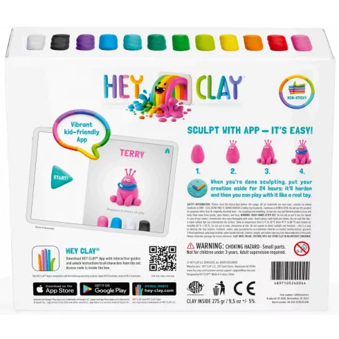 Hey Clay - "Szörnyek" színes gyurma készlet