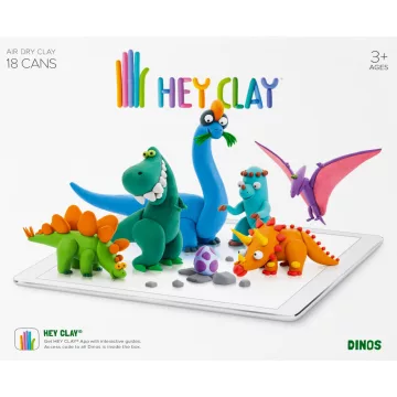 Hey Clay - "Dinók" színes gyurma készlet