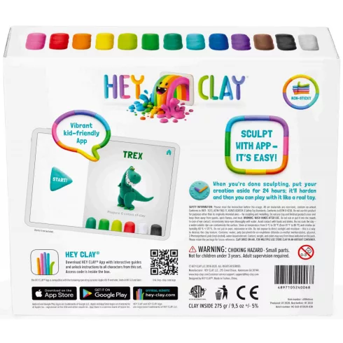 Hey Clay - "Dinók" színes gyurma készlet