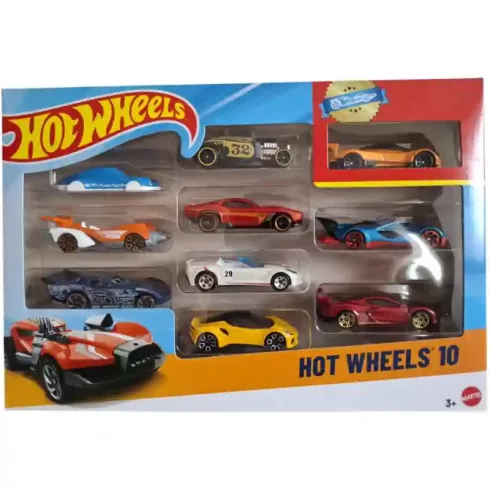Mattel Hot Wheels kisautók 10 darabos szett