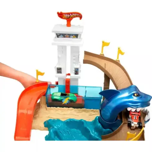 Mattel Hot Wheels cápatámadás pályakészlet színváltós kisautóval