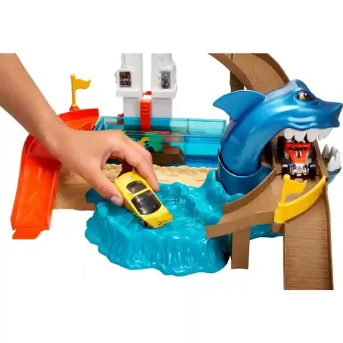 Mattel Hot Wheels cápatámadás pályakészlet színváltós kisautóval