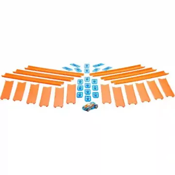 Mattel Hot Wheels 4,5m egyenes pályaelemek kisautóval
