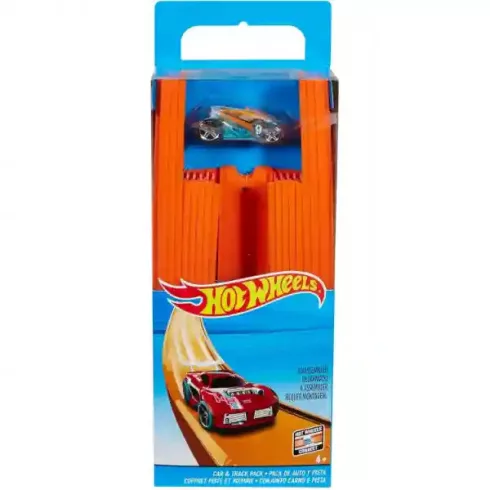 Mattel Hot Wheels 4,5m egyenes pályaelemek kisautóval