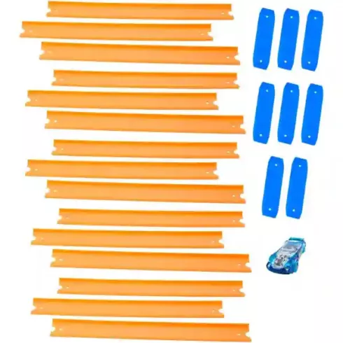 Mattel Hot Wheels 4,5m egyenes pályaelemek kisautóval