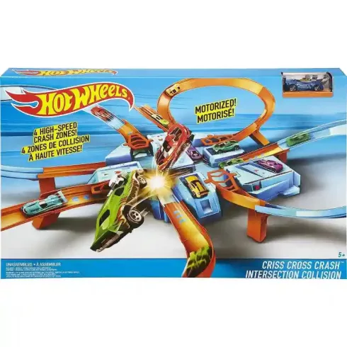 Mattel Hot Wheels Criss Cross Crash motorizált versenypálya