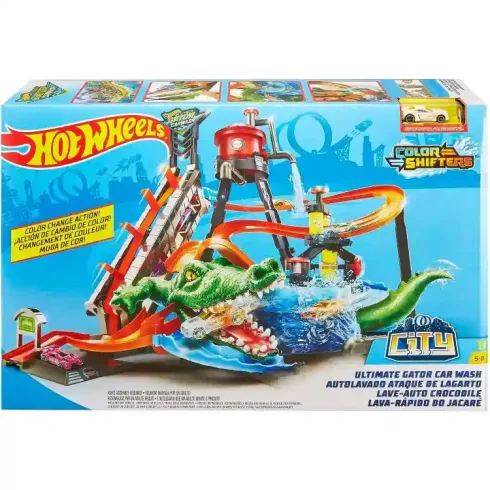 Mattel Hot Wheels ultimate aligátoros autómosó versenypálya