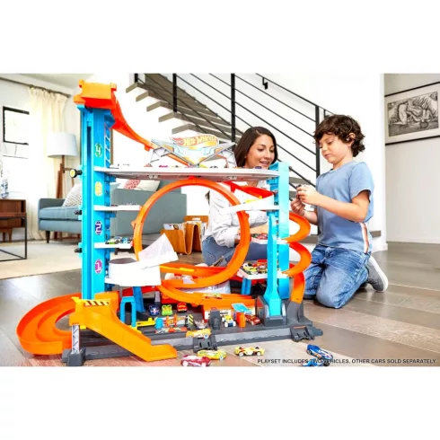 Mattel Hot Wheels cápás ultimate garázs kisautókkal