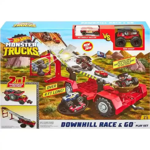 Mattel Hot Wheels Monster Trucks 2 az 1-ben pályaszett