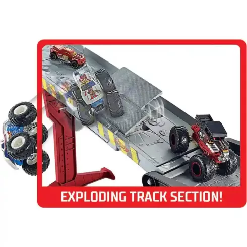 Mattel Hot Wheels Monster Trucks 2 az 1-ben pályaszett