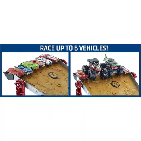 Mattel Hot Wheels Monster Trucks 2 az 1-ben pályaszett