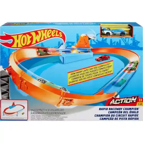 Mattel Hot Wheels villámgyors versenypálya játékszett