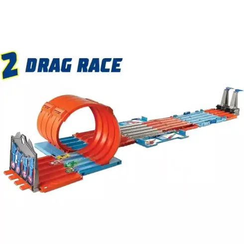 Mattel Hot Wheels 3 az 1-ben átalakítható versenypálya dobozban
