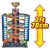 Mattel Hot Wheels GTT95 Mega garázs kisautóval