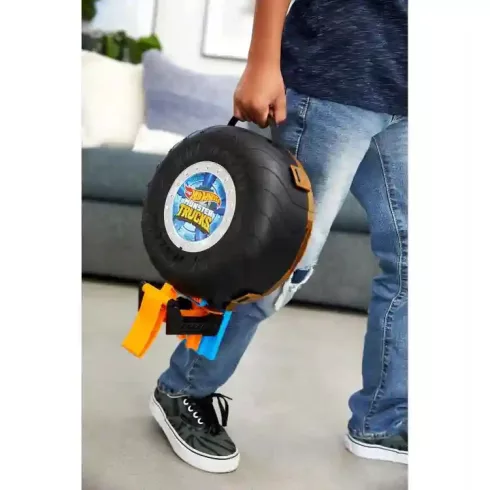 Mattel Hot Wheels Monster Trucks kaszkadőr kerék játékszett 2db autóval