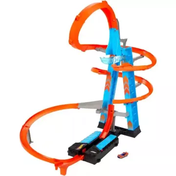   Mattel Hot Wheels ütközések a toronyban motorizált pályakészlet kisautóval