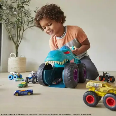 Mattel Hot Wheels Monster Trucks autófaló Mega Wrex autó fénnyel és hanggal