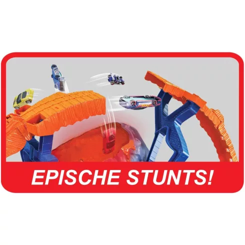 Mattel Hot Wheels Monster Truck T-Rex óriás vulkán aréna fénnyel és hanggal
