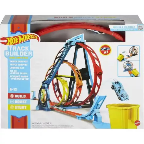 Mattel Hot Wheels tripla hurok ugratópálya