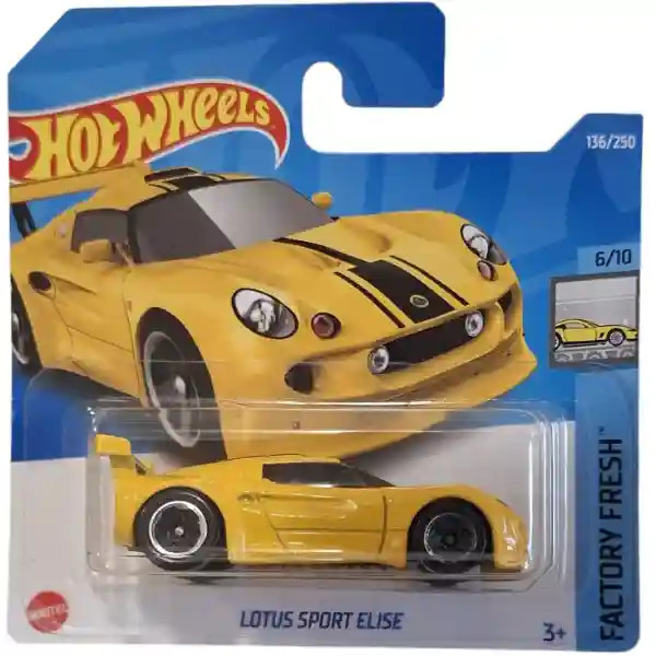 Hot Wheels Lotus Sport Elise - Modèle Réduit 1:64 Jaune, Neuf En Boîte - Collection, Cadeau Enfant Ou Adulte