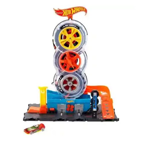 Mattel Hot Wheels triplakerék gumiszervíz pályakészlet