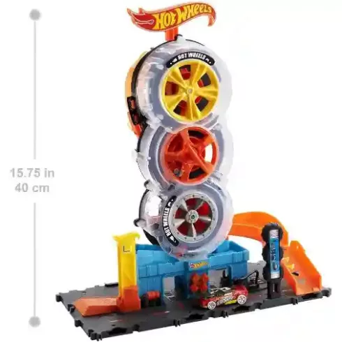 Mattel Hot Wheels triplakerék gumiszervíz pályakészlet