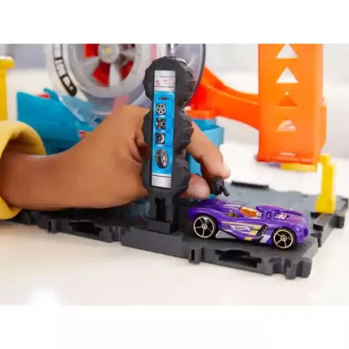 Mattel Hot Wheels triplakerék gumiszervíz pályakészlet