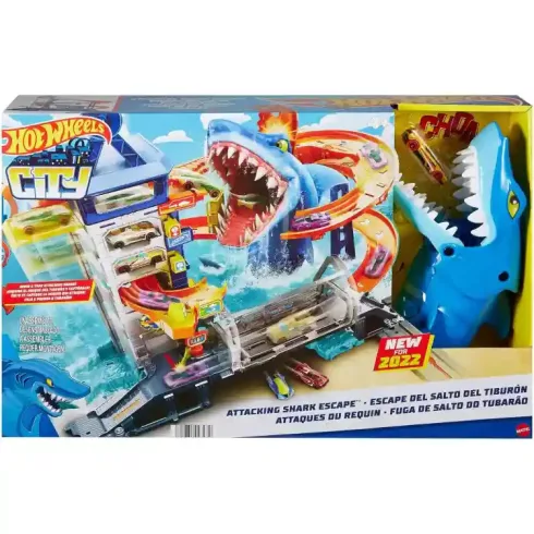 Mattel Hot Wheels cápaveszély az óceáni őrtoronyban autópálya