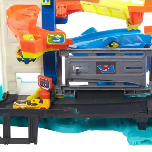 Mattel Hot Wheels cápaveszély az óceáni őrtoronyban autópálya
