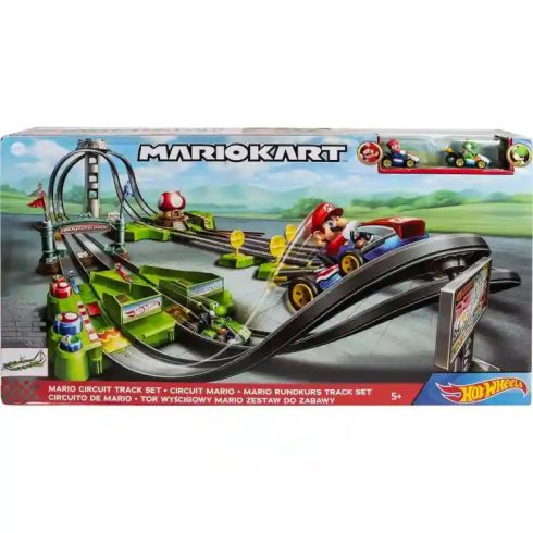 Mattel Hot Wheels Super Mario: Mariokart motorizált dupla versenypálya