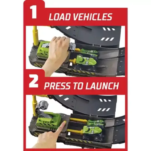 Mattel Hot Wheels Monster Trucks hurok kihívás játékszett 8db autóval
