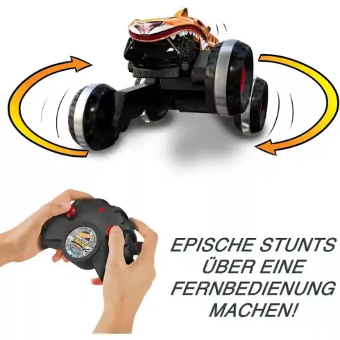 Mattel Hot Wheels távirányítós RC Monster Trucks Tiger Shark terepautó