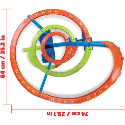 Mattel Hot Wheels szédületes ciklon motorizált autópálya kisautóval
