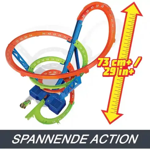 Mattel Hot Wheels szédületes ciklon motorizált autópálya kisautóval