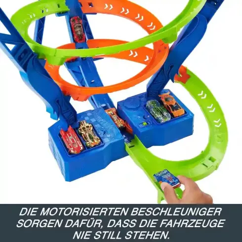 Mattel Hot Wheels szédületes ciklon motorizált autópálya kisautóval