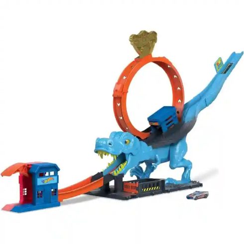 Mattel Hot Wheels T-rex hurokpálya kisautóval