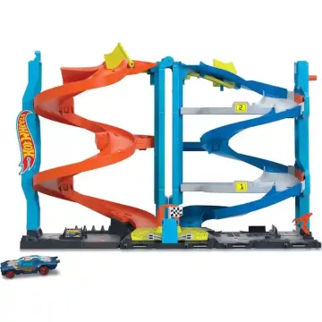   Mattel Hot Wheels 2 az 1-ben átalakítható versenytorony kisautóval (csomagolássérült)